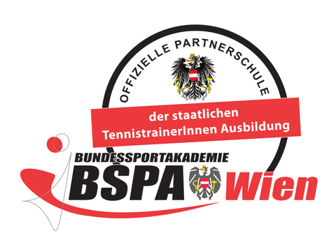 Seal of the Bundessportakademie Vienna: official partner school of the state tennis coaching qualification